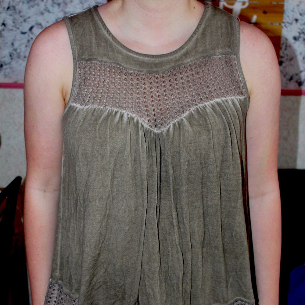 Army Green Altar’d State Tank Top